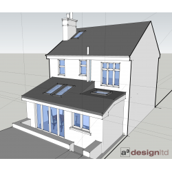 Southampton house - Rear extension to mid-terrace house, to achieve a dining kitchen space